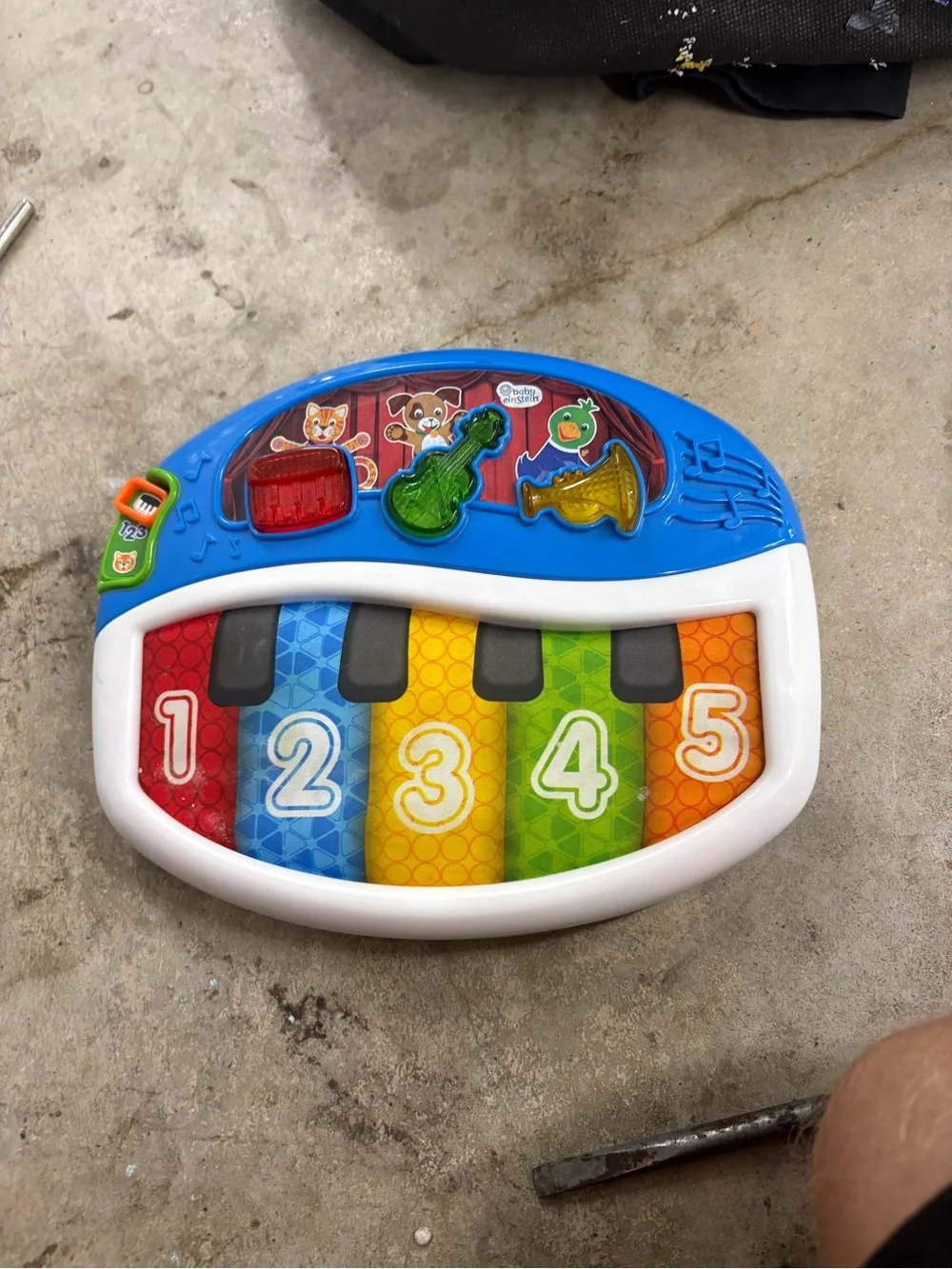 Baby Einstein Musical Toy Piano, Numbers & Letters Theme, Multicolor